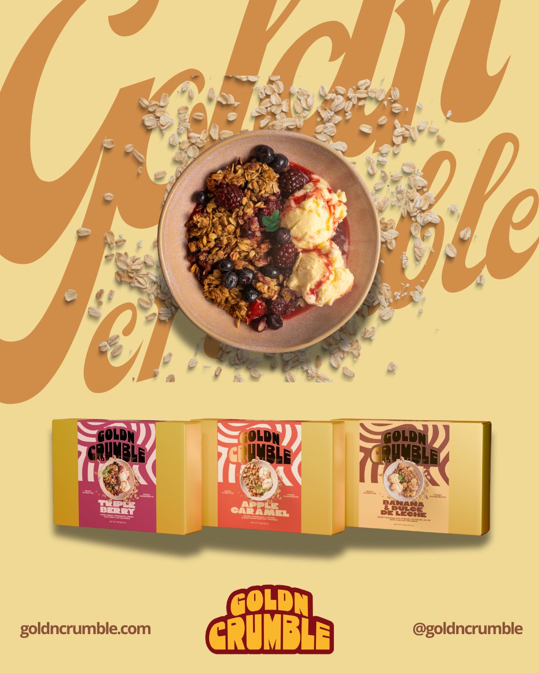 3-Pack Goldn Crumble Bundle – $69